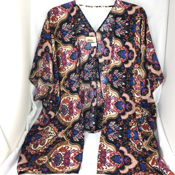 Anthropologie Tops - ⬇️$49 Birdcage Cadigan Kimono Black Anthropologie